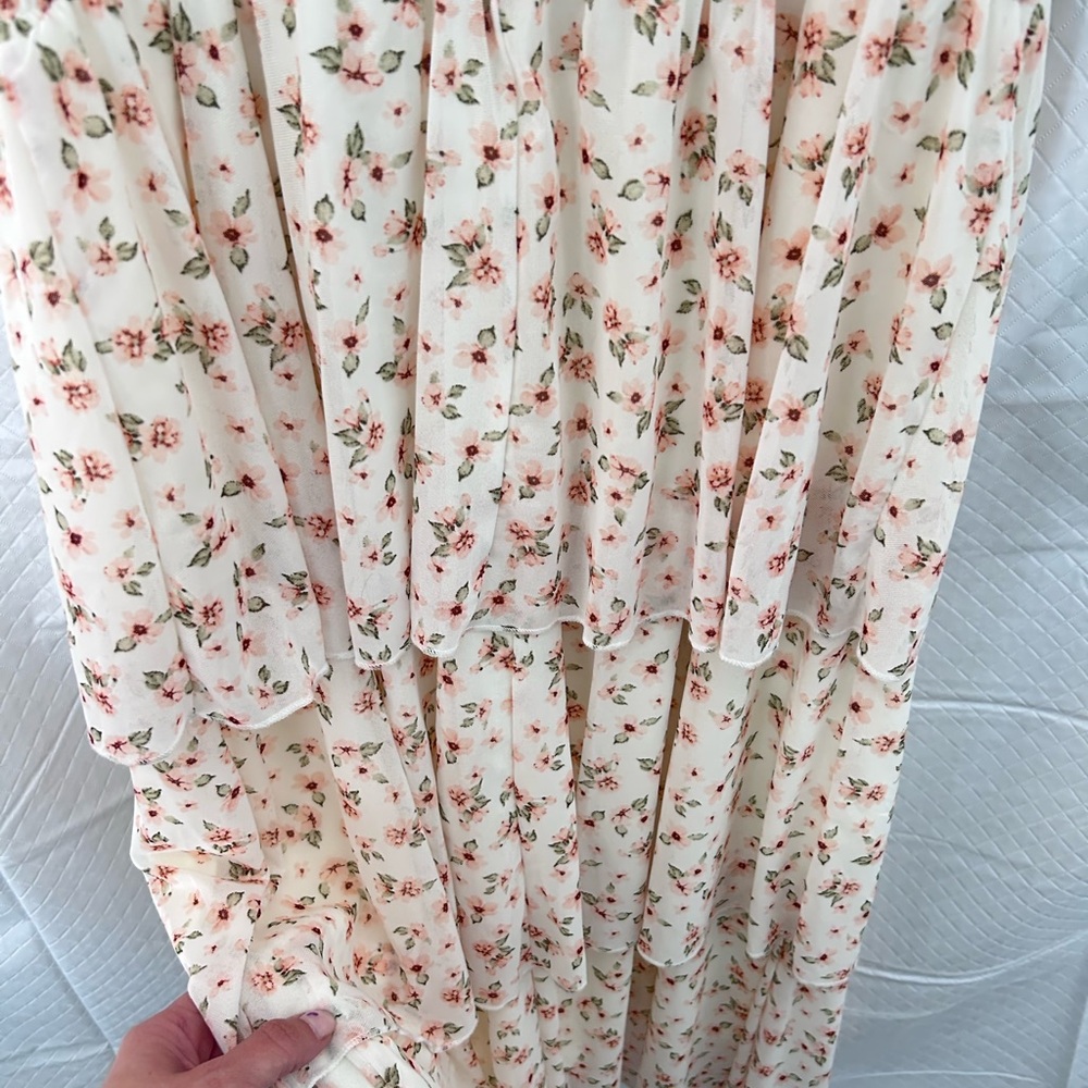 Floral Ruffle Strap Dress - Picture 5 of 7
